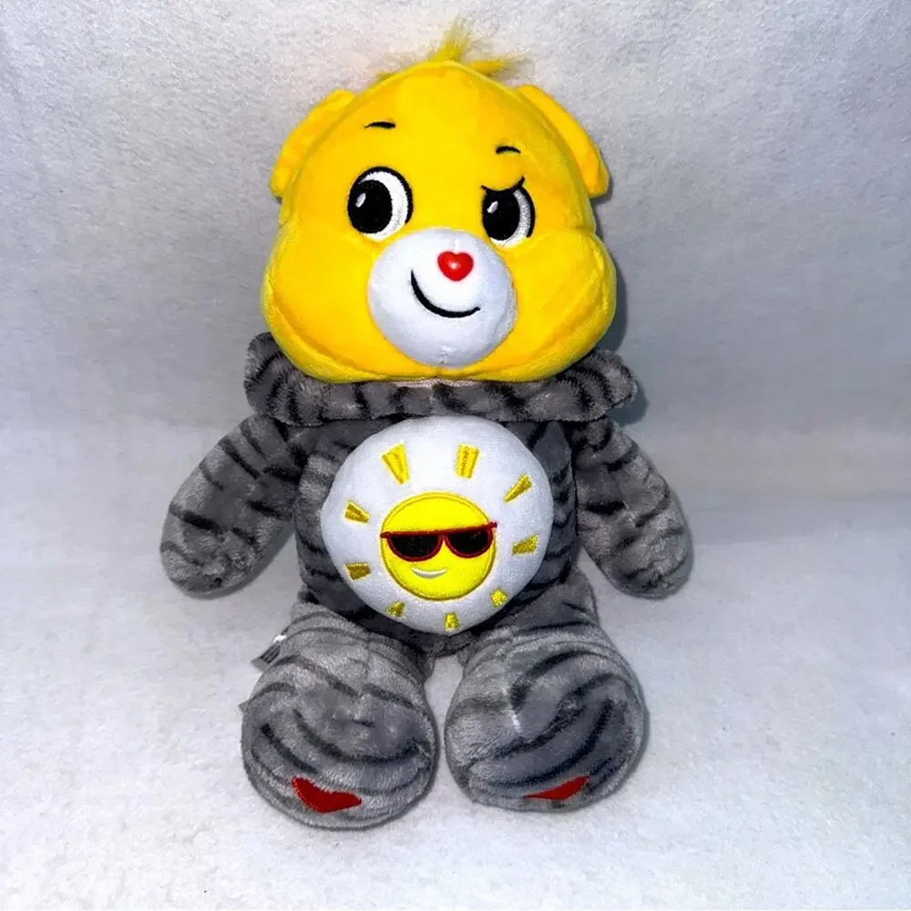 EUC Funshine Care Bears 12” Bear Kitty Cat Hoodie Friends Collect Plush 2021
